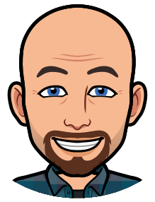 Cartoon avatar of David Martin, a web designer and web hosting expert based in Bloomington, Indiana, with a bald head, blue eyes, and a friendly smile.